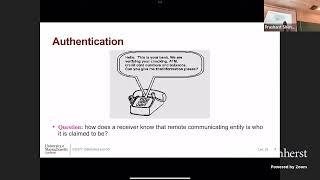 UMass CS677 (Spring'24) - Lecture 25 - Distributed Systems Security