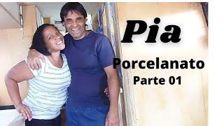 COMO FIZEMOS A PIA DE PORCELANATO DO MOTOR HOME (Parte 01) V 31.