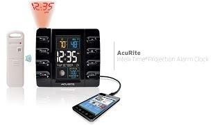 AcuRite Intelli-Time Projection Clock with USB Charger 13020