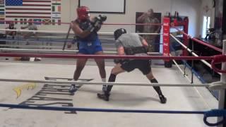 Trevor Bryan vs Derric Rossy sparring session at The Heavyweight Factory (Part 1)