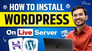 How to Install WordPress on Live Server in 5 Minutes | WordPress Hostinger Full Setup