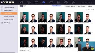 Hikvision Facial Detection And Capture Face picture comparison