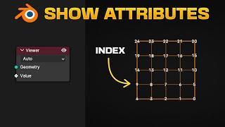 How to VISUALIZE ATTRIBUTES with Numbers in Blender 4.1 - Geometry Nodes