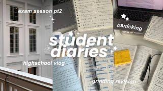 student diaries : productive exam season, late night revision, grinding work, panicking haha