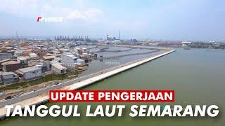 GIANT SEA WALL | UPDATE PENGERJAAN TANGGUL LAUT SEMARANG SENILAI 380 MILIYAR VIDEO DRONE