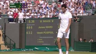 2015 Day 6 Highlights, James Ward vs Vasek Pospisil