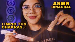 ASMR Equilibra tus Chakras  Limpieza de AURA | Reiki, Cuencos, Inaudibles | Sonidos de lluvia