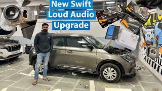 New Maruti Swift CNG Loud Music Setup | Best Place For Car Audio Upgrade | Car Audio | Motor Concept