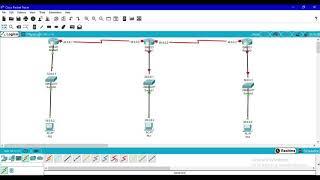 Static Routing Protocol Using 3 Routers Using cisco packet Tracer