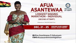 SING-A-THON: Afua Asantewaa O Aduonum SINGS Her Heart Out!