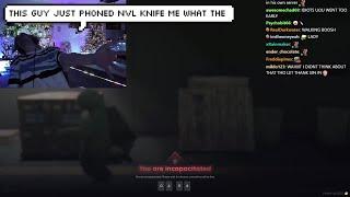 xQc Rages after Getting Stabbed in RP | GTA RP NoPixel 4.0