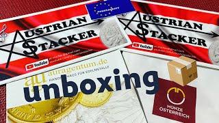 Unboxing Gold and Silver from Austrian Mint and Auragentum