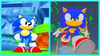 Classic Sonic VS Modern Sonic Sonic Generations Classic Engine - roblox