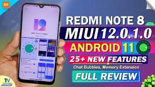 Redmi Note 8 MIUI 12.0.1.0 Android 11 New Update Review | 25+ TOP Features | Redmi Note 8 New Update