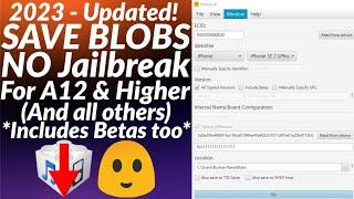 Save Blobs for A12 & UP devices No Jailbreak| Save SHSH Blobs without Jailbreak | BlobSaver Tutorial