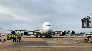 Emirates A380 stand Arrival Ramp view