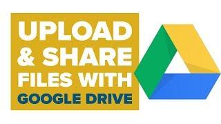 File too large for email: Sharing Files with Google Drive (how to send files to other people)