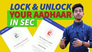 How To Lock & Unlock Aadhaar Online Or Offline Using mAadhaar | Generate New VID | Aadhar SMS