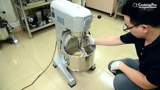 20 Liters planetary mixer operates with 5KG flour and 2.5KG water