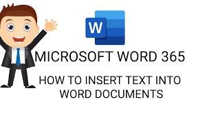 How To Insert Text Into a Word Document | Free Microsoft Word 365 Training #microsoftword #microsoft