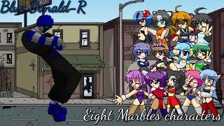 M Ahmed MUGEN #397 - #403 Blue Donald-R (1P) VS Eight Marbles Characters +Some Requested