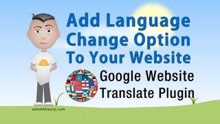 Website Language Translator Google Plugin Tutorial Add Code and Style