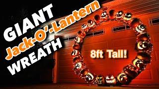 GIANT JACK-O-LANTERN WREATH - Tutorial!