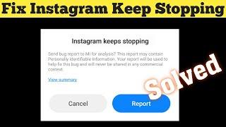 Fix Instagram Keep Stopping Error in Android mobile