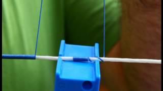 Bowstring making continous loop recurve string