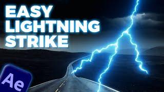 EASIEST Lightning Strike effect - After Effects