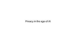 Privacy in the age of AI (Teaser)