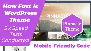 How Fast is Kadence Pinnacle WordPress Theme - Speed Test