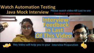 Automation Testing - Java Mock Interview | Pradeep Nailwal