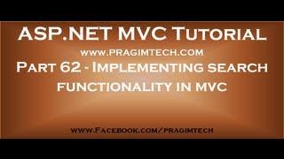 Part 62   Implementing search functionality in asp net mvc