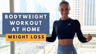 Full Body Workout at Home: Weight Loss & Burn Fat with NO EQUIPMENT 