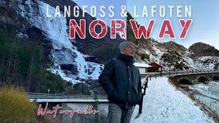 Waterfalls in Norway | Langfossen and Lafoten Roadtrip