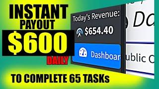 EARN $600 DAILY | HOW TO COMPLETE 65 TASKs ON CPAGRIP SELF CLICK