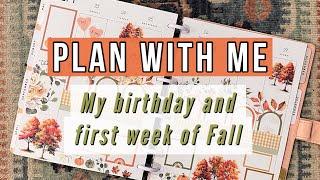 Plan With Me for my Birthday & the First Week of Fall!! Classic Vertical Happy Planner 