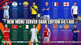 PES 2021 NEW MENU SERVER DARK EDITION V4.1 AIO