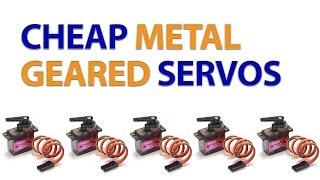 Metal Geared Servos, Cheaper than HobbyKing Plastic 9g Servos!