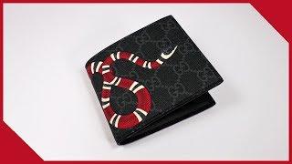 GUCCI Kingsnake Print GG Supreme Wallet Review