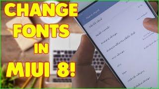 Change/Install fonts in MIUI 8 without ROOT on any MIUI device!