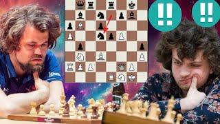 Delicious chess game | Hans Niemann vs Magnus Carlsen 4