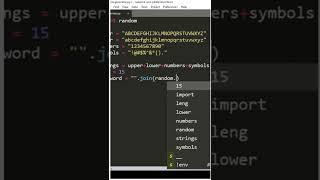 Best password generator using python | password generator | Py Ideas #shorts #python