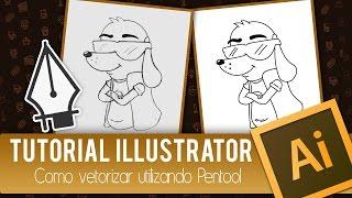 Como vetorizar utilizando pentool- Tutorial Illustrator CC