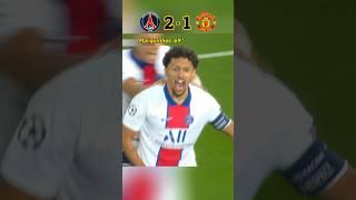 PSG vs Man United • UCL 2021  #shorts #football