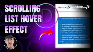 Divi Theme Scrolling List On Hover Effect