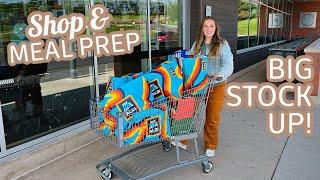 BUDGET SHOP MEAL PREP & HAUL | BIG STOCK UP FOOD STORAGE | LARGE FAMILY MEALS