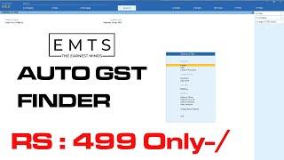 Auto GST Finder | Free Tdl Demo (Contact us to Activate Demo) | Tally Tdl | EMTS