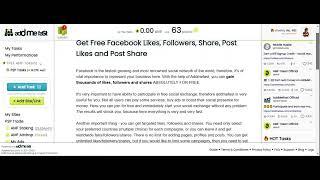 free facebook likes addmefast